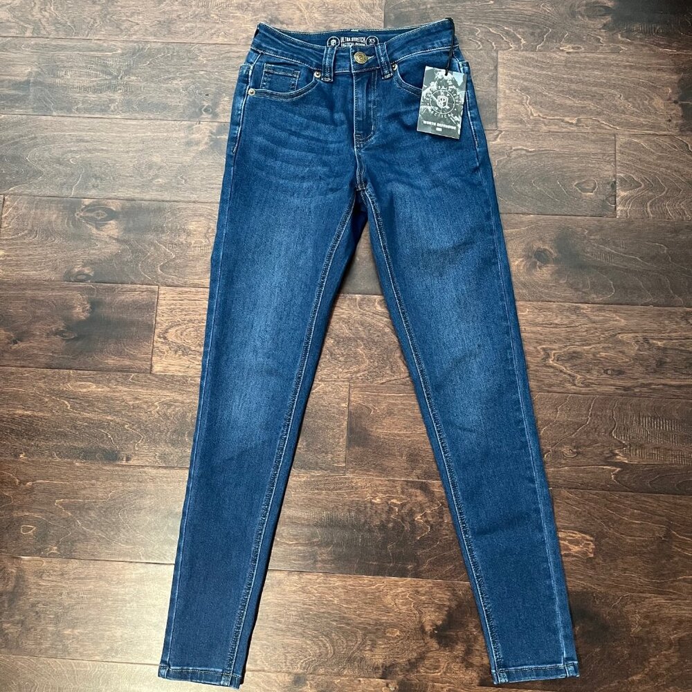 Born Primitive FLEX Recon Mid-Rise Skinny Jean (Dark Wash) - NWT